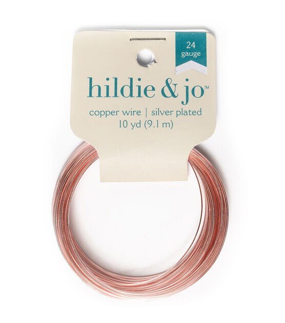 10yds Rose Gold Silver Plated Copper Wire by hildie & jo