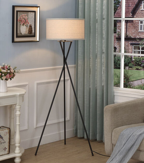 Brightech Jaxon LED Tripod Floor Lamp - Black, , hi-res, image 3