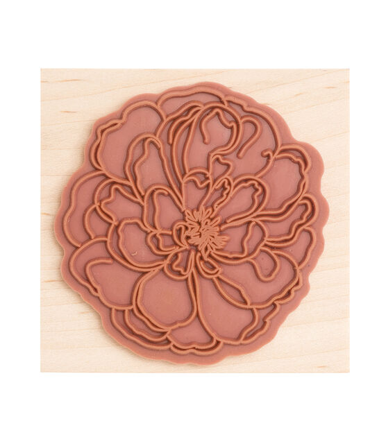 American Crafts Wooden Stamp Flower, , hi-res, image 3