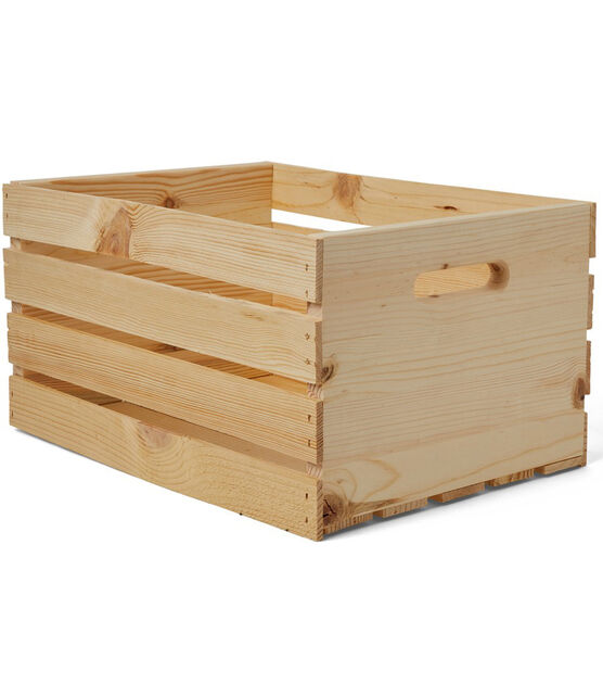 18" x 12" Wood Crate by Park Lane, , hi-res, image 1