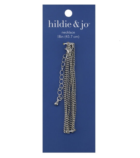 18" Silver Metal Necklace by hildie & jo