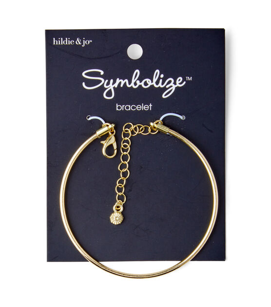 7" Gold Bangle Bracelet by hildie & jo