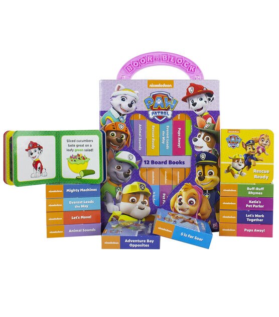 Pi Kids 12ct Paw Patrol Girl My First Library Board Books