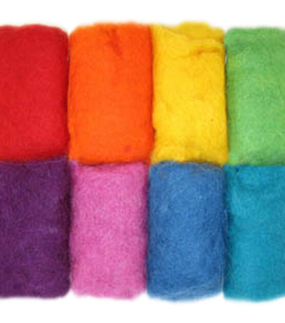 Dimensions 2.8oz Feltworks Rainbow Wool Roving Value Pack, , hi-res, image 2