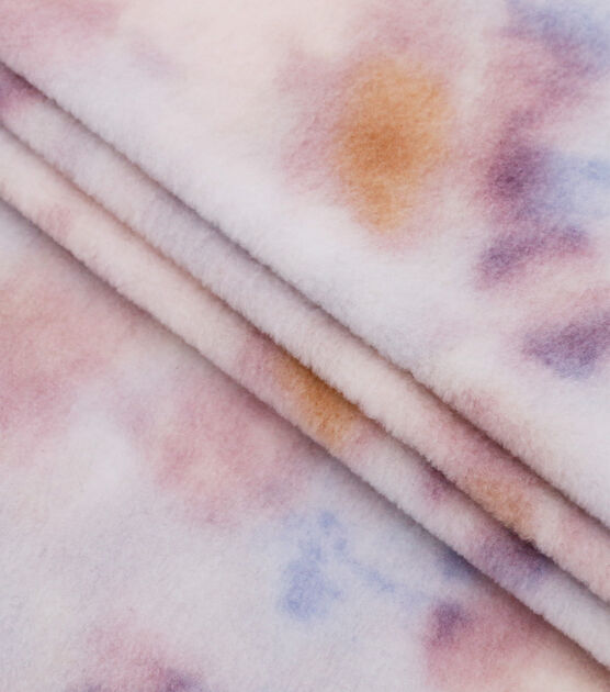 Pastel Tie Dye Anti Pill Fleece Fabric, , hi-res, image 2