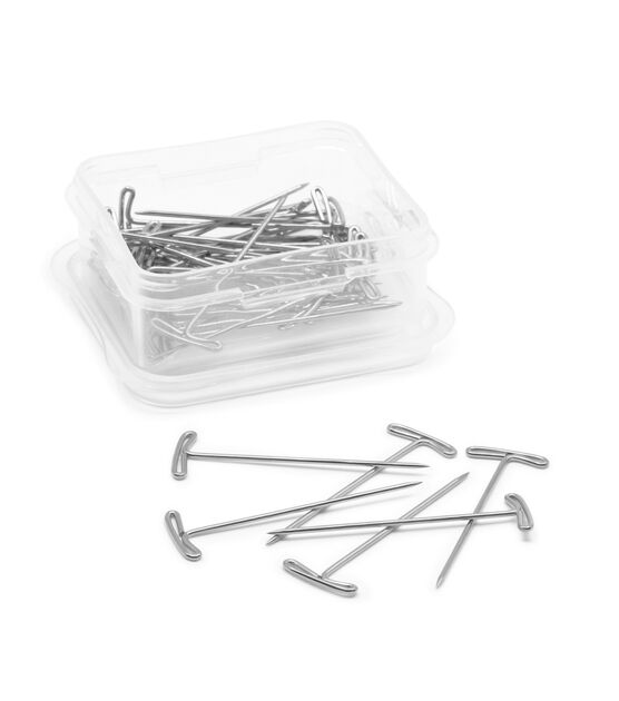 Dritz 1-1/2" T-Pins, Nickel, 35 pc, , hi-res, image 5