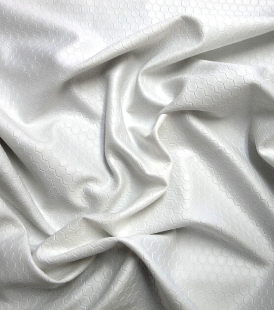 Yaya Han Cosplay  Stretch Fabric White Scuba Hexagon, , hi-res, image 2