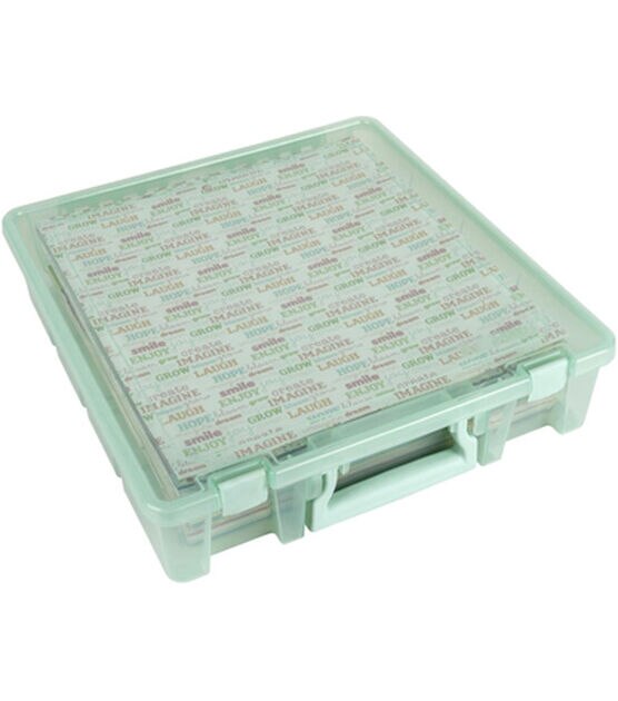 ArtBin 15" Super Satchel Mint 1 Compartment Box With Handle & Latches, , hi-res, image 6