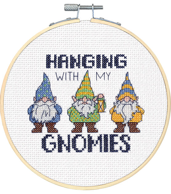 Dimensions 6" Gnomies Counted Cross Stitch Kit, , hi-res, image 5