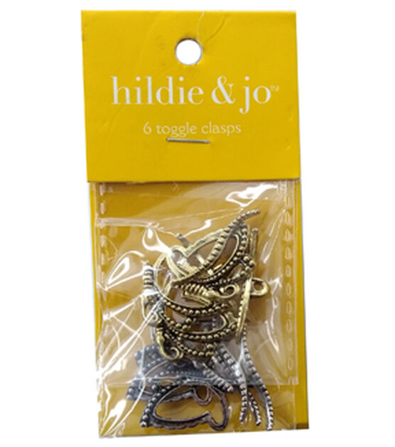 6ct Antique Silver & Gold Metal Butterfly Toggle Clasps by hildie & jo