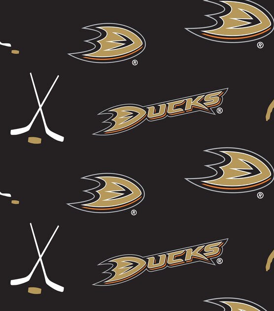 Anaheim Ducks Fleece Fabric Tossed