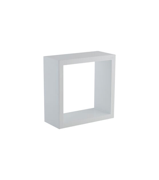 Organize It All 3ct White Wall Cube Shelves, , hi-res, image 6