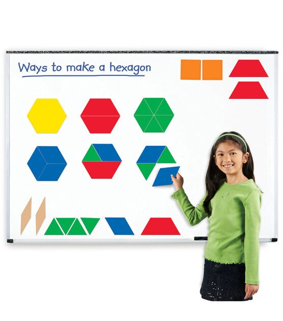 Learning Resources 47ct Giant Magnetic Pattern Blocks, , hi-res, image 2