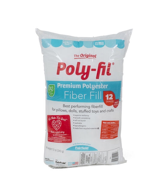 Poly-Fil Premium Polyester Fiber Fill 12oz bag