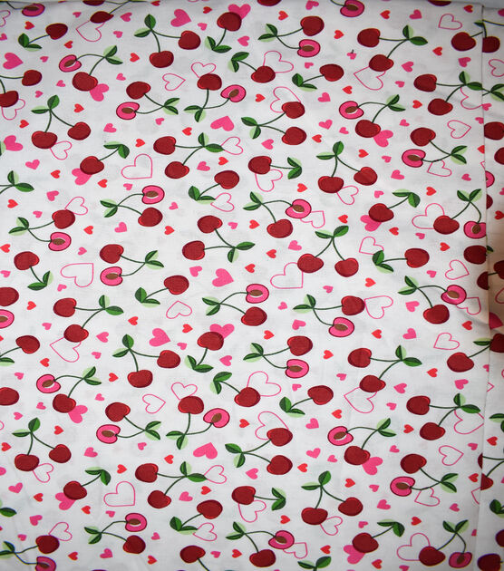Cherry Hearts Novelty Cotton Fabric | JOANN