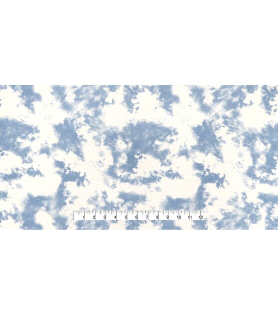 Light Blue Tie Dye Super Snuggle Flannel Fabric, , hi-res, image 4
