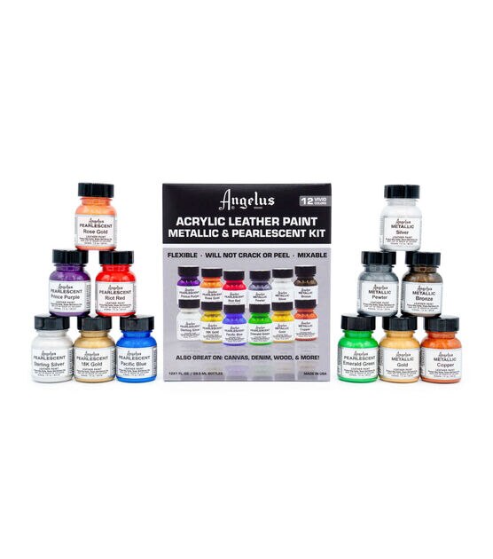 Angelus 1oz Metallic & Pearlescent Kit 12pk, , hi-res, image 7