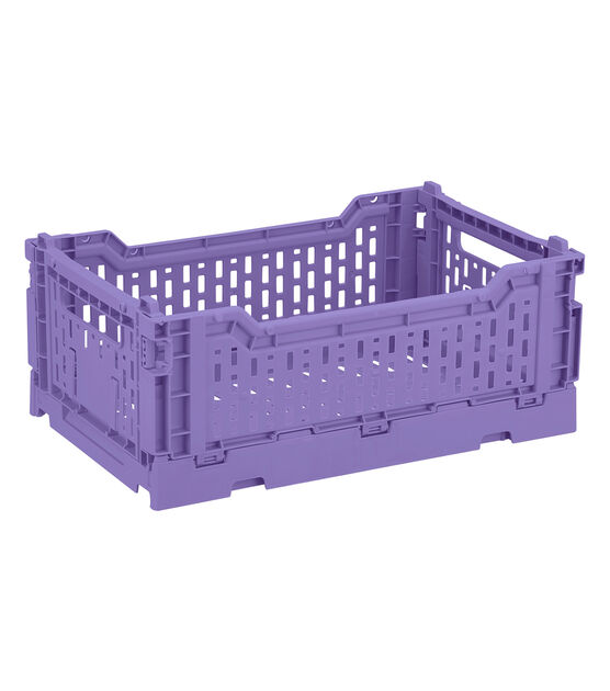 10" x 7" Plastic Collapsible Storage Crate by Top Notch, , hi-res, image 1