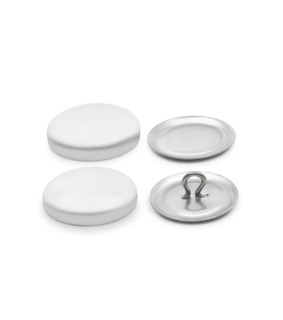 Dritz 3/4" Craft Cover Button Kit, 18 Sets, Nickel, , hi-res, image 3