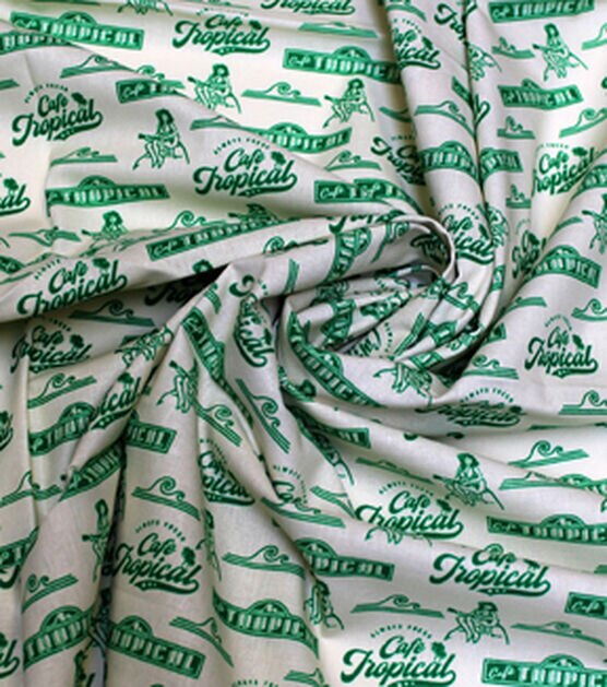 Schitt's Creek Cafe Tropical Cotton Fabric, , hi-res, image 4