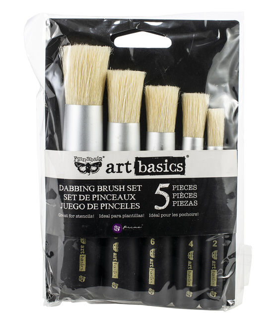 ART BASICS – DABBING BRUSH SET OF 3 – 3 pcs, sizes 4.75″x0.75