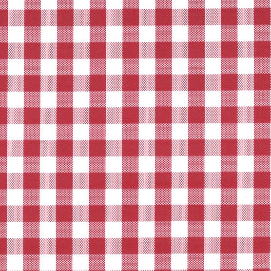 Tablecloth Vinyl 54" Gingham Check Red