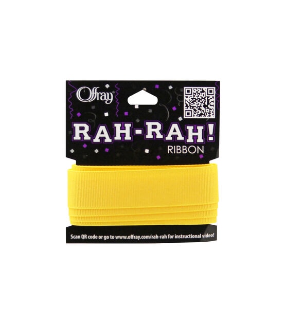 Offray Rah Rah 7/8" x 9' Grosgrain Ribbon, , hi-res, image 1
