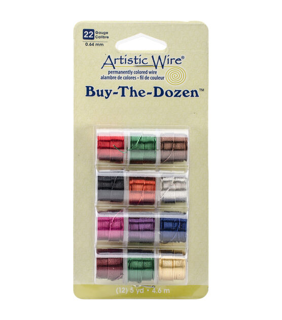 Artistic Wire Buy the Dozen Permanent Colored Wire 12PK Assorted, , hi-res, image 1