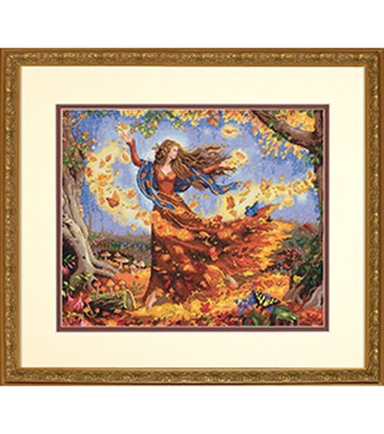 Dimensions Gold Collection Counted Cross Stitch Kit Fall Fairy