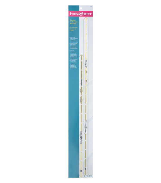 fons porter 2 pk notions ruler quarter inch seam markers joann