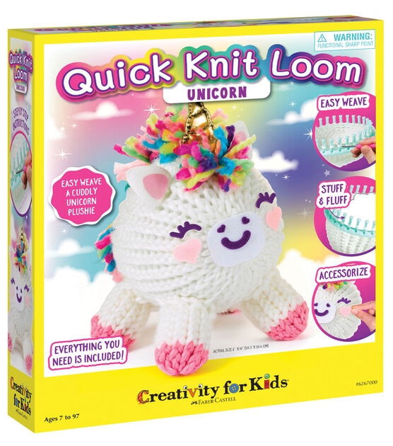 DIY Knit Plush Doll Toy Animal Crochet Kit for Beginners Knitting Starter  Set with Instruction Markers Knit Tool (Color : Unicorn)