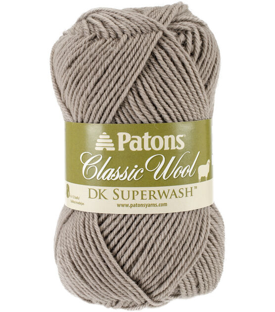 Patons Classic Wool Dk Superwash 125yds Light Wool Yarn