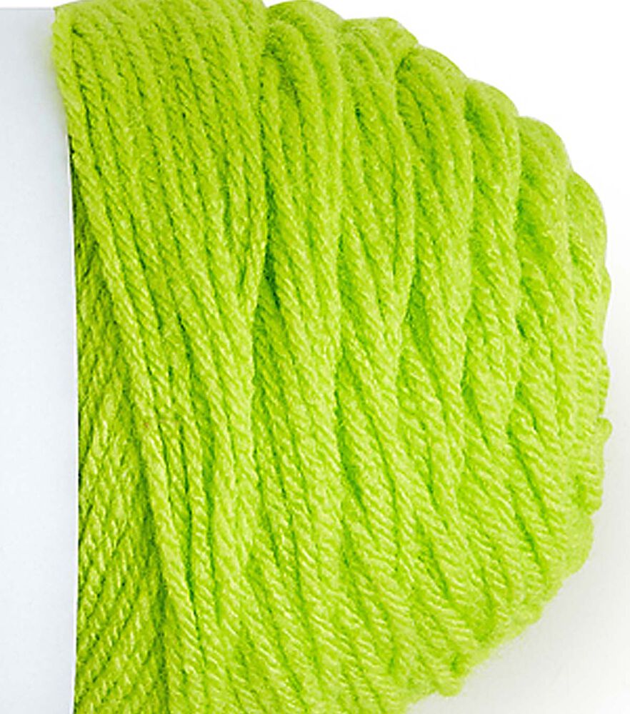 Solid Worsted Acrylic 380yd Value Yarn by Big Twist, Slime, swatch, image 31