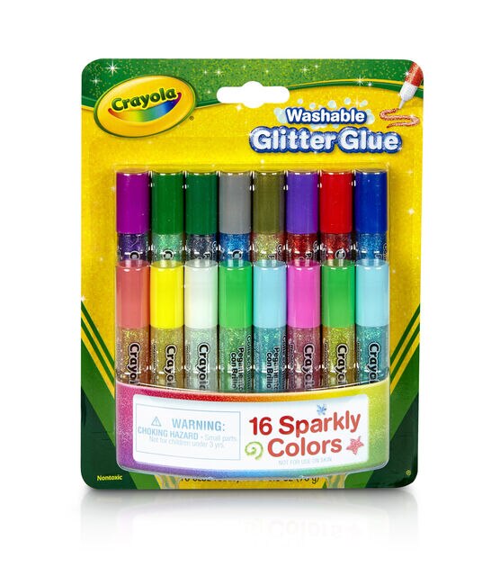 Crayola Pip Squeaks Washable Glitter Glue 16 Pkg