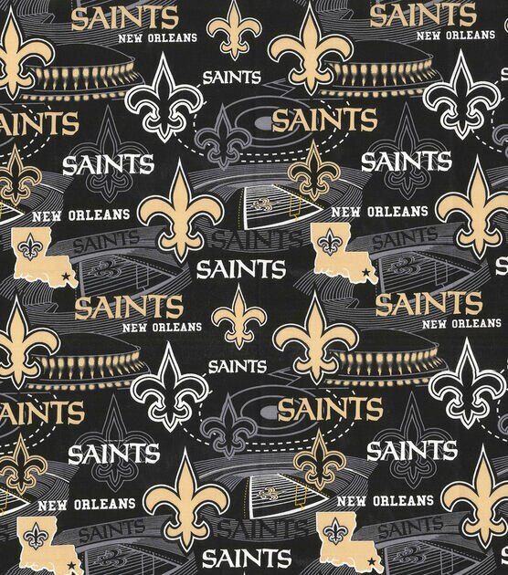 Fabric Traditions New Orleans Saints NFL Stadium Cotton Fabric, , hi-res, image 2