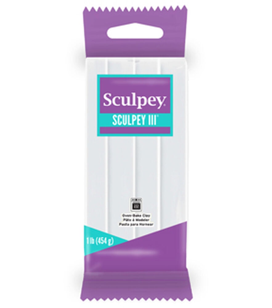 Sculpey 1lb Oven Bake Clay, White, swatch