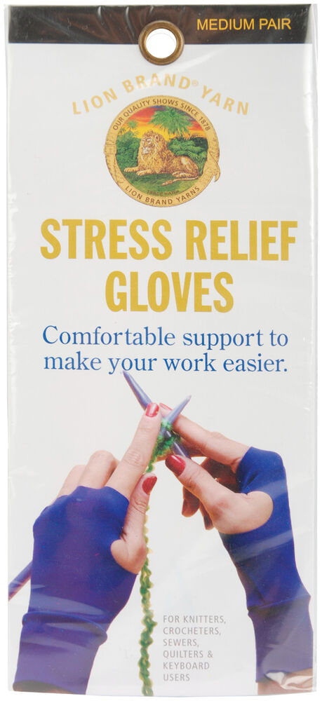 Lion Brand Small Stress Relief Gloves for Knitters, Medium, swatch