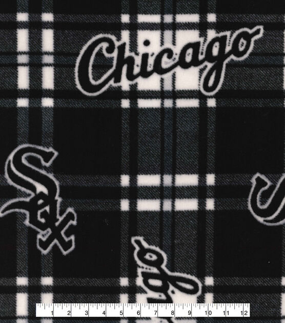 Fabric Traditions Chicago White Sox Fleece Fabric Plaid, , hi-res, image 2