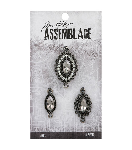 Tim Holtz Assemblage 3ct Fanciful Trio Links