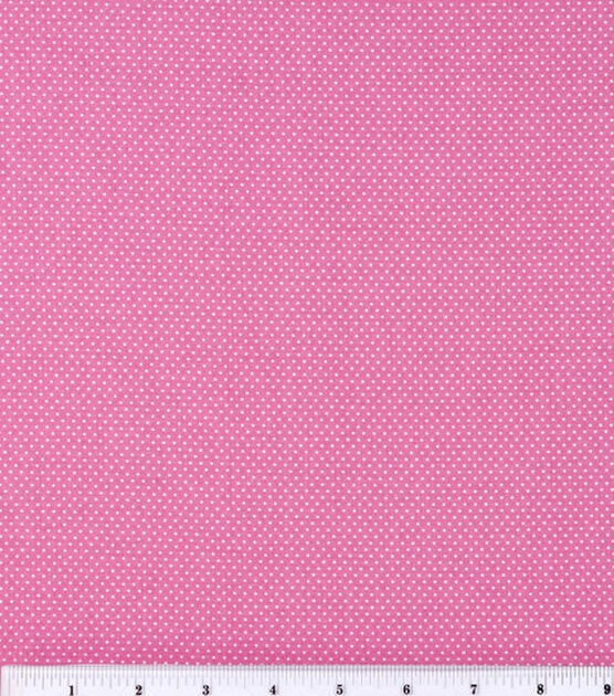 Small Dots on Pink Quilt Cotton Fabric by Keepsake Calico