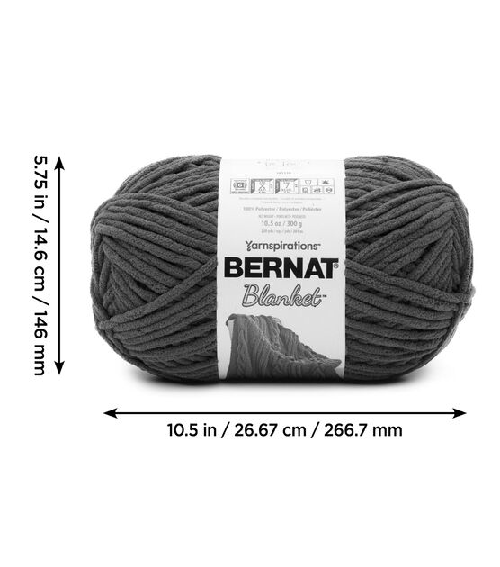 Bernat Pale Grey Blanket Yarn (6 - Super Bulky), Free Shipping at Yarn  Canada