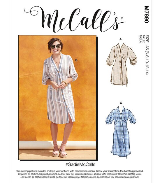 McCall's Patterns M7890 Misses Dress Size 6-22, , hi-res, image 1