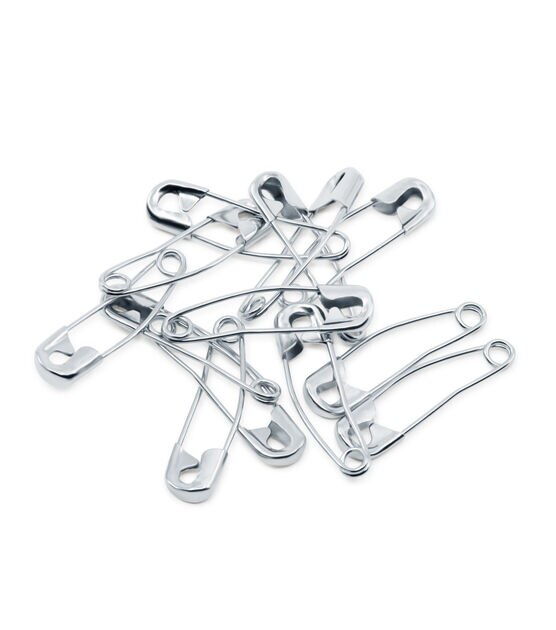 Dritz 1-1/16" Curved Safety Pins, Nickel-Plated Steel, 300 pc, , hi-res, image 4