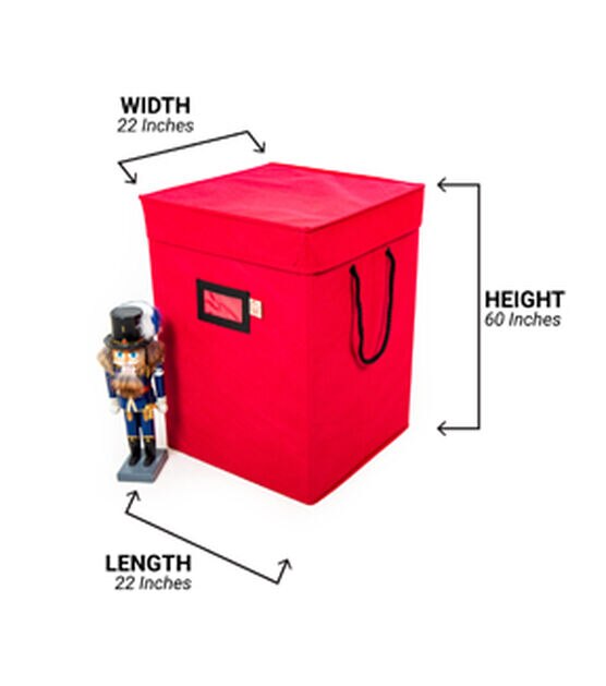 Santa's Bags Red 17in Nutcracker Collectibles Storage Box, , hi-res, image 7