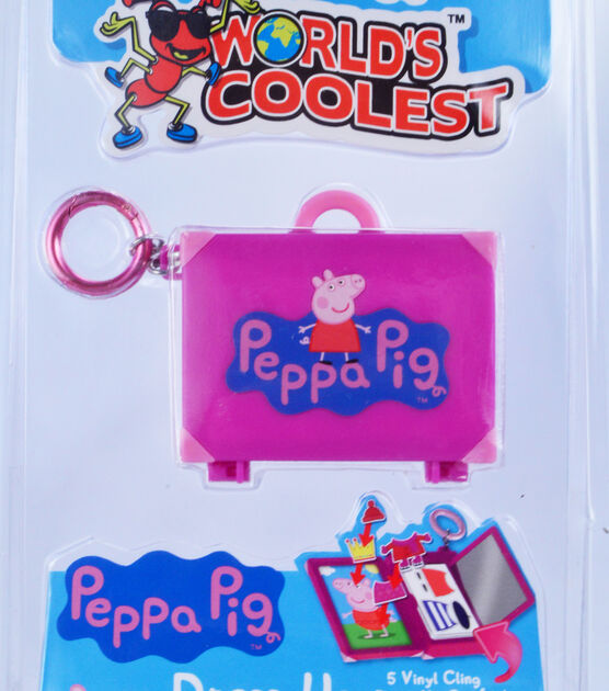 World's Coolest 8.5" Peppa Pig Dress Up Book Bag Hanger Keychain