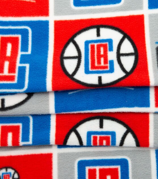 Los Angeles Clippers Fleece Fabric Block, , hi-res, image 4