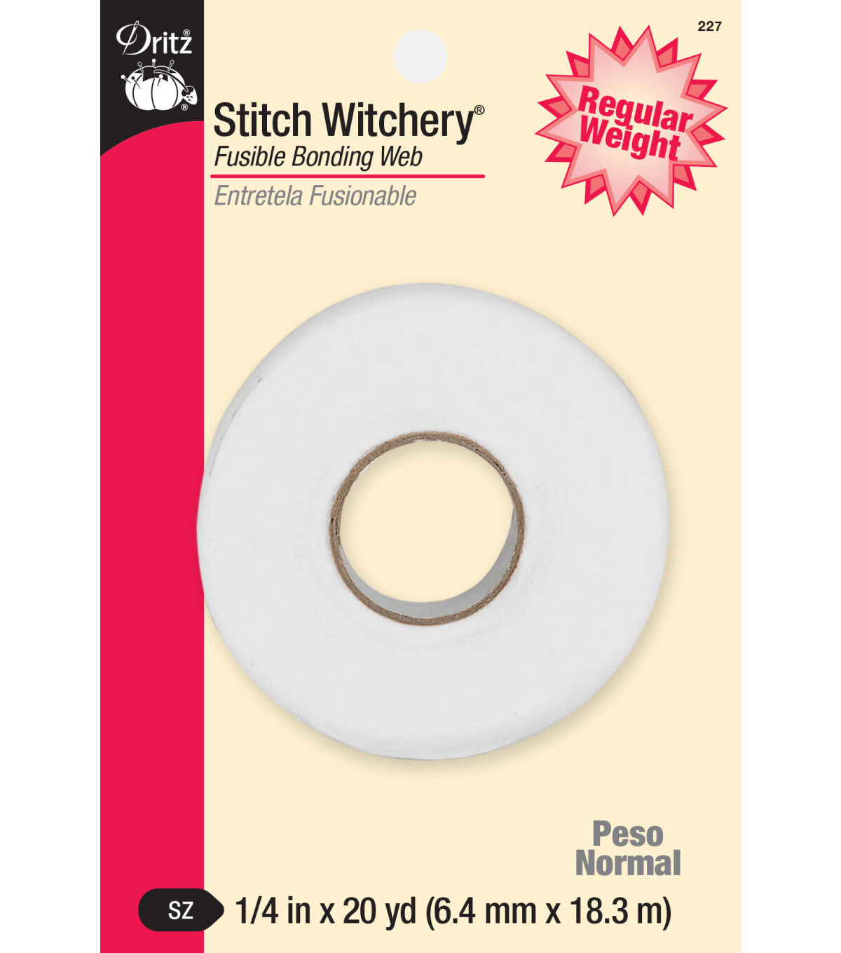 Dritz Stitch Witchery Fusible Web 1 4 x 20yds