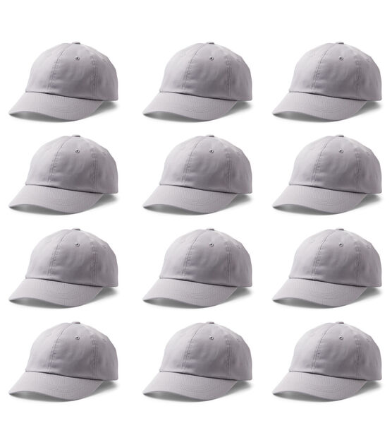 Cricut 12pk Gray Ball Cap Hat Blanks
