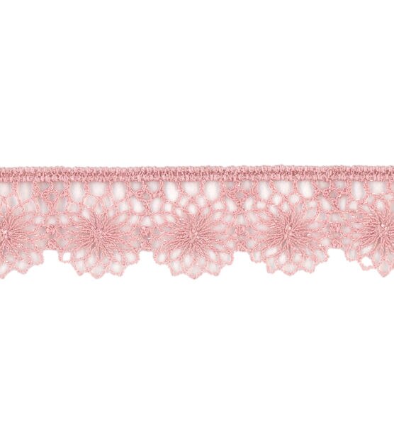 Simplicity Tattered Lace Trim 0.63'' Blush