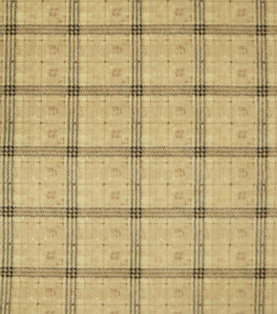 Plaid Luxe Fleece Fabric